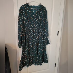 Floral Long Sleeve Dress